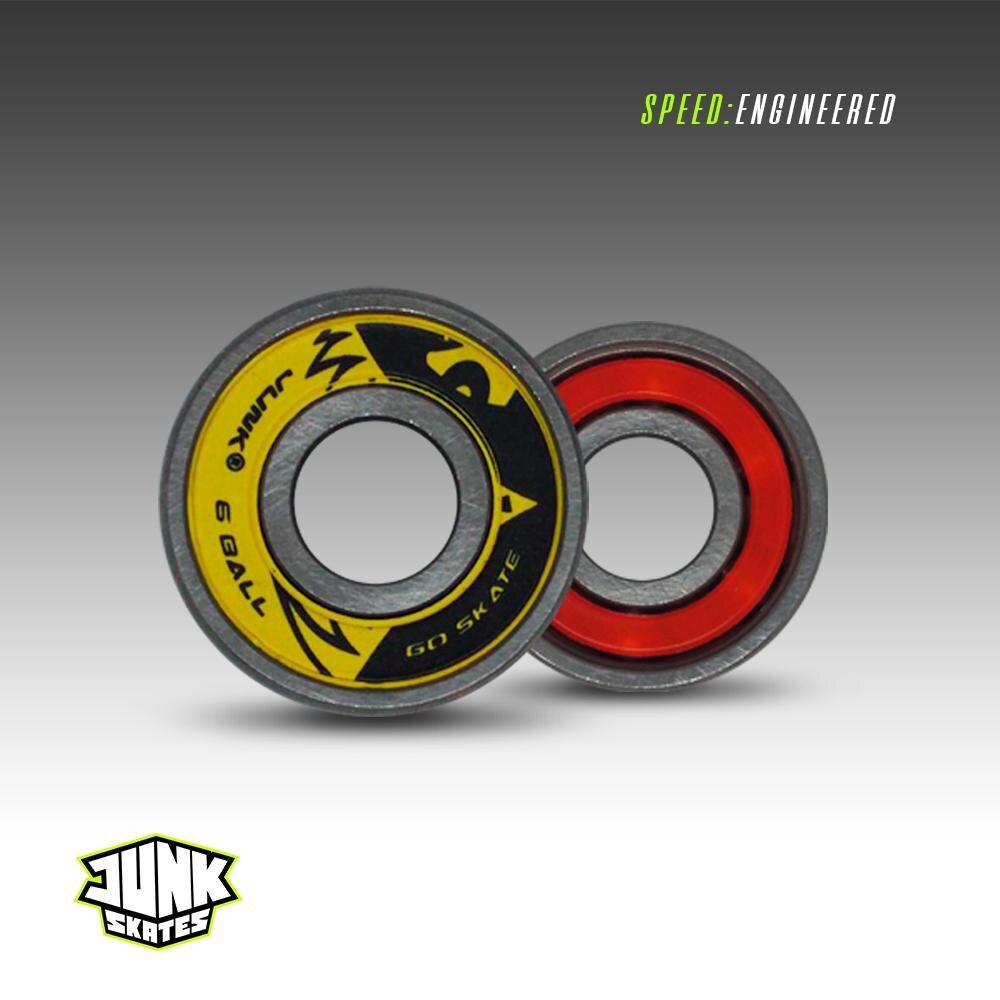 Junk 6ix Ball Pro Skate Bearings - 16 Pack