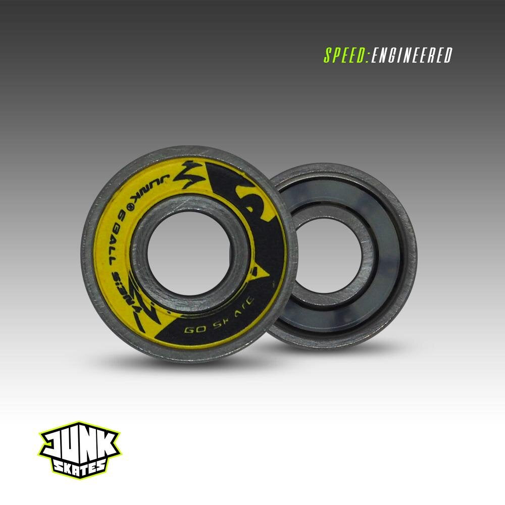 Junk Mystic Pro 6ix Ceramic Skate Bearings - 16 Pack